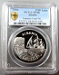 1986 PALLADIUM ALBANIA 50 LEKE PCGS SPECIMEN PROOF 68 "DURAZZO PATTERN COMMEMORATIVE" ONLY 15 MINTED 