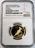 2007 P GOLD AUSTRALIA $50 COIN NGC PROOF 69 ULTRA CAMEO FAUNA SERIES PLATYPUS ONLY 257 MINTED