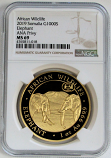 2019 GOLD  ANA CHICAGO PRIVY SOMALIA 1,000 SHILLINGS 1 OZ NGC MINT STATE 69 ELEPHANT 100 MINTED