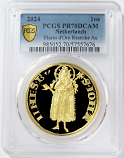 2024 GOLD NETHERLANDS FLORIN D'ORO 1 OZ PROOF COIN PCGS PR 70 DCAM ONLY 15 MINTED