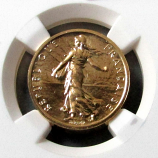 1979 GOLD FRANCE 1/2 FRANC  "PIEFORT PATTERN" NGC PROOF 67 ONLY 300 MINTED